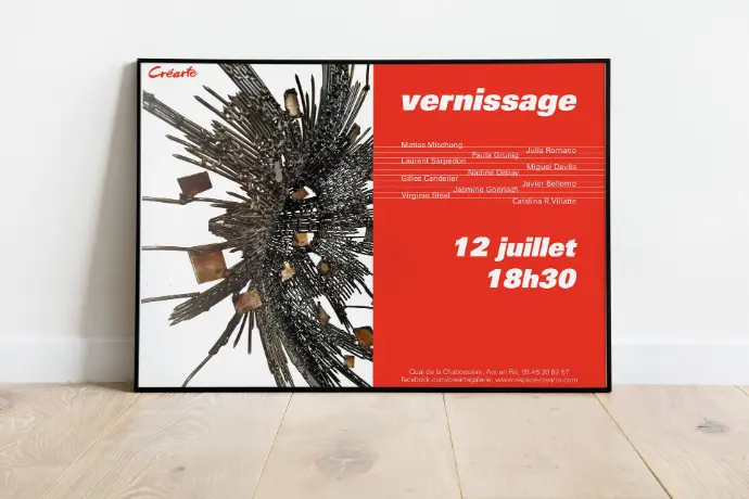 Affiche vernissage