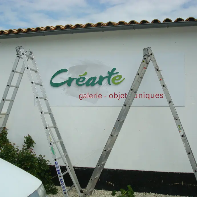 Devanture de la galerie